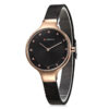 Curren 9008 Black Mesh Chain & Rose Gold Contrast Hand Watch