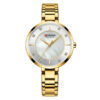 Curren 9051 Golden Chain Analog Stone Dial Ladies Gift Watch