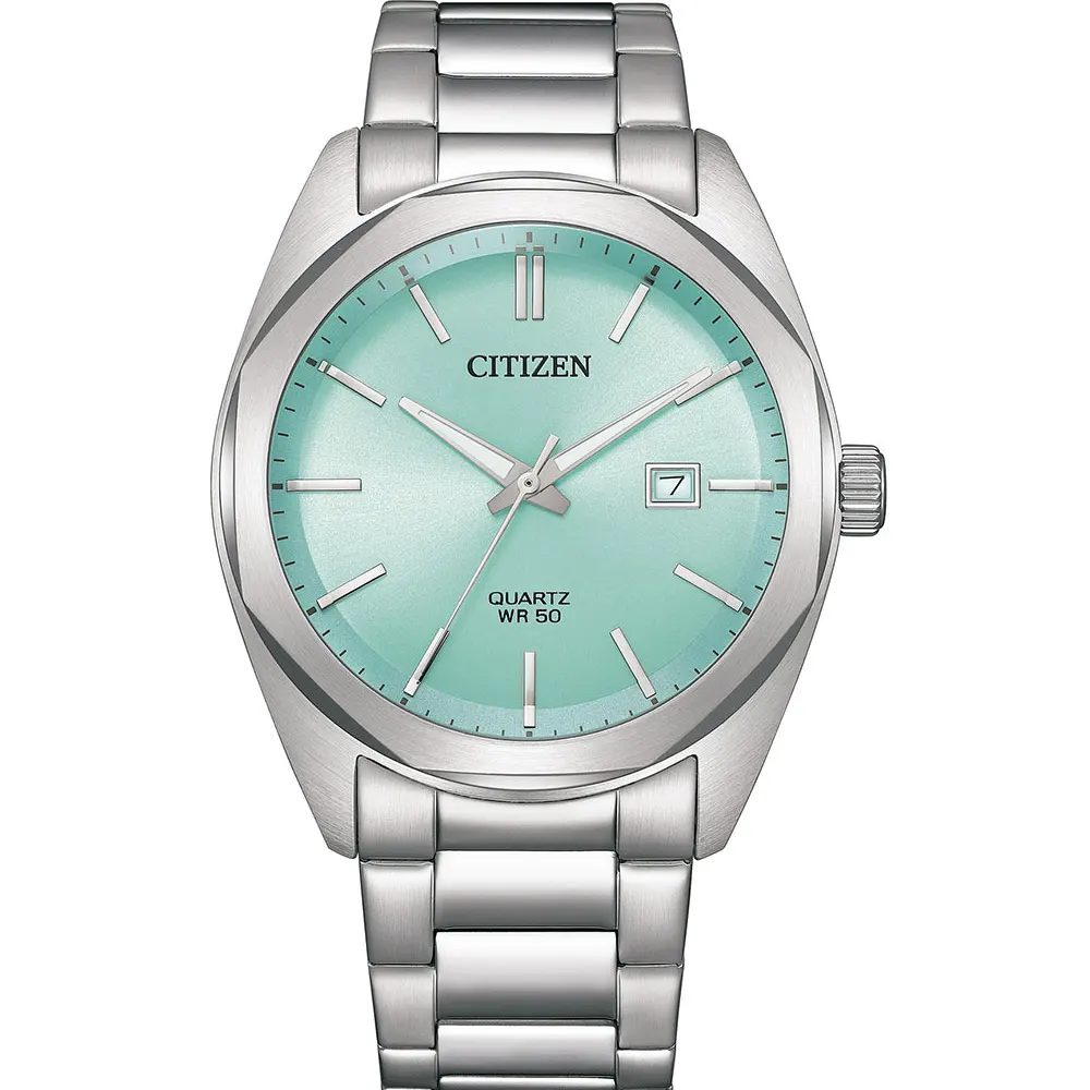 Citizen BI5110-54M Men’s Watch - Stainless Steel Band, Light Blue Dial