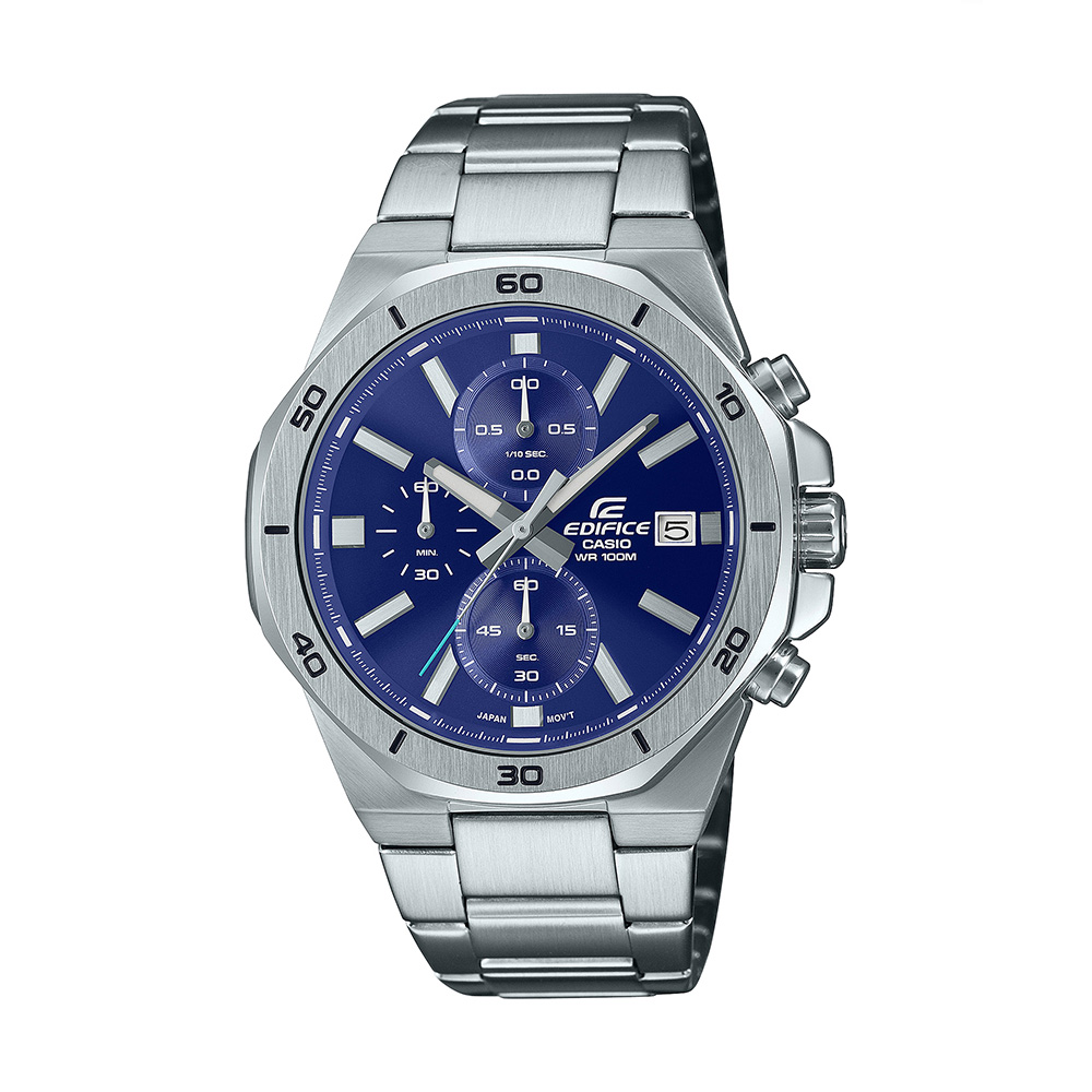 Casio Edifice EFV-640D-2AVUDF Men's Chronograph Blue Dial Stainless Steel Watch