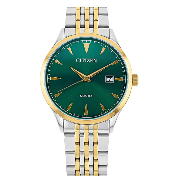 Citizen DZ0064-52X Men's Two Tone Chain Green Dial Gift Watch