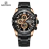 NAVIFORCE 8020 Quartz Stainless Steel Chronograph Fashionable luxury Man watch