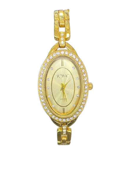 KWC 174 Quartz Golden Metal Band Ladie’s Watch