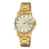 Casio LTP-V004G-9B Golden Chain Analog Ladies Stylish Watch