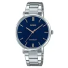 Casio Women’s Watch – LTP-VT01D-2BUDF, Blue Dial with Stainless Steel Band