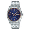 Casio MTP-1335D-2A2V Men's Blue Dial Silver Chain Dress Watch