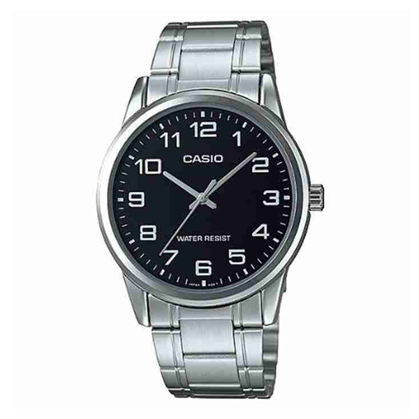 Casio MTP-V001D-1B Simple Black Numeric Dial Men's Watch