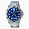 Casio MTP-VD200D-2A Silver Chain Blue Analog Men's Gift Watch