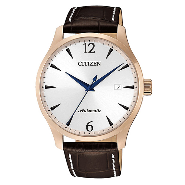 Citizen NJ0113-10A Men's Brown Calf Leather Strap Hand Watch