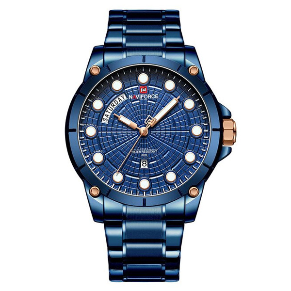 NaviForce 9152 Blue Chain Analog Dial Dress Watch For Men's