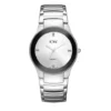 KWC 401 White Analog Dial Silver Chain Men’s Wrist Watch