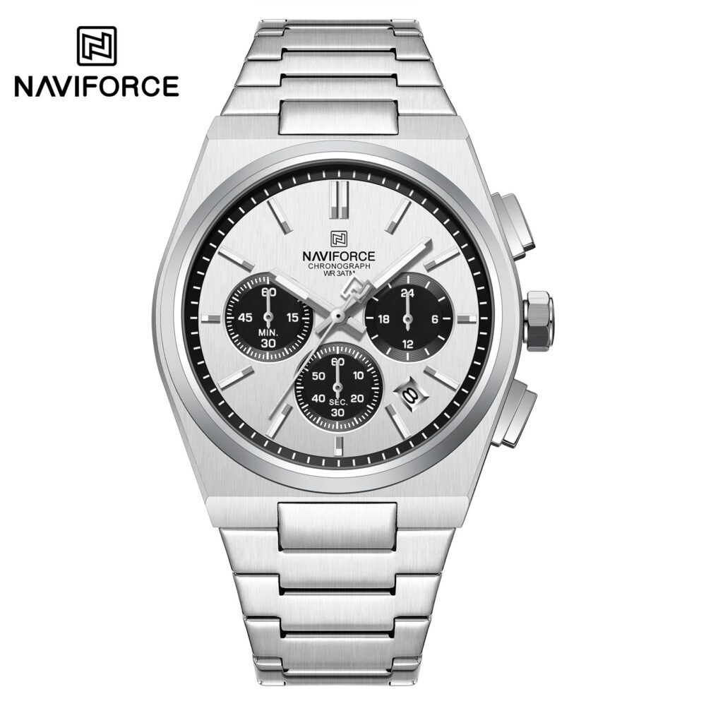 Naviforce NF8048 SBS Men's Quartz Watch - Stainless Steel