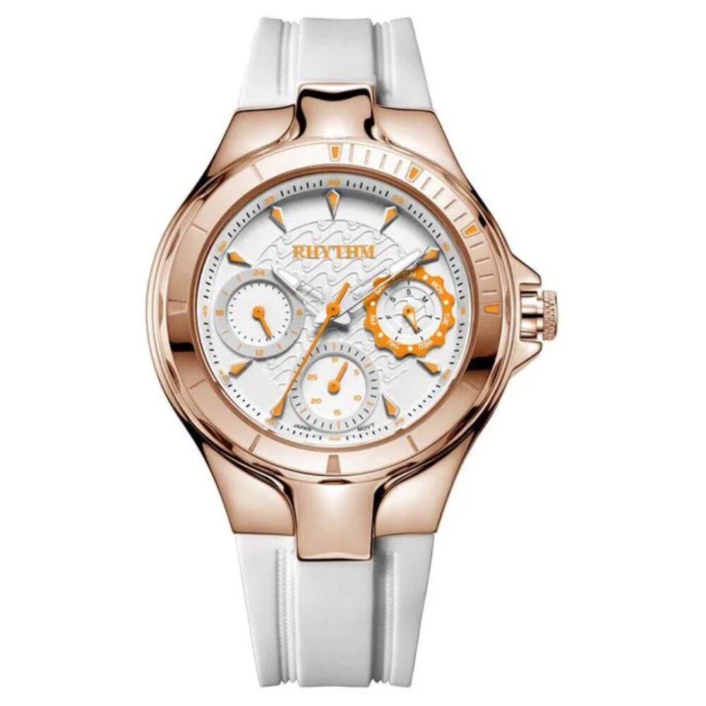 Rhythm F1504R04 Women's Analog Watch – Stainless Steel Case