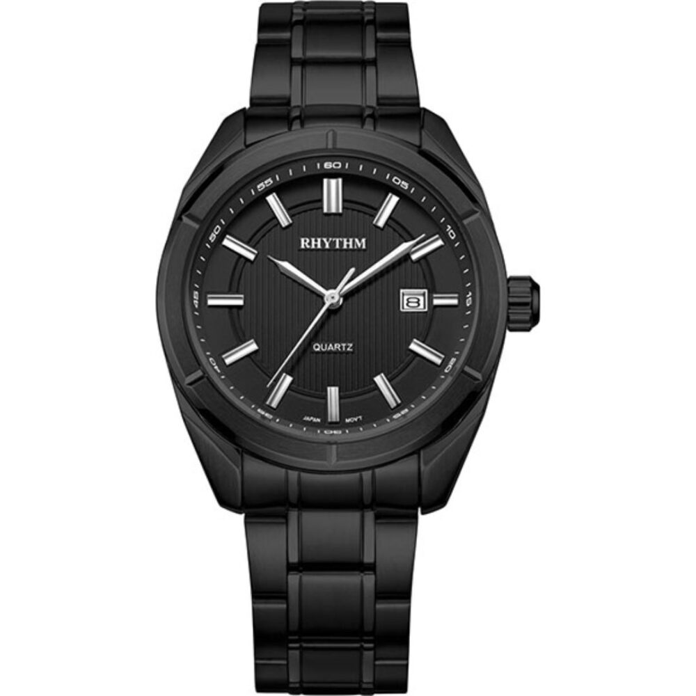 Rhythm G1305S06 Men's Analog Watch – Black Dial