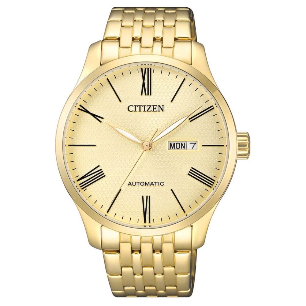 Citizen Automatic Men’s Watch - Champagne Dial, Gold Stainless Steel