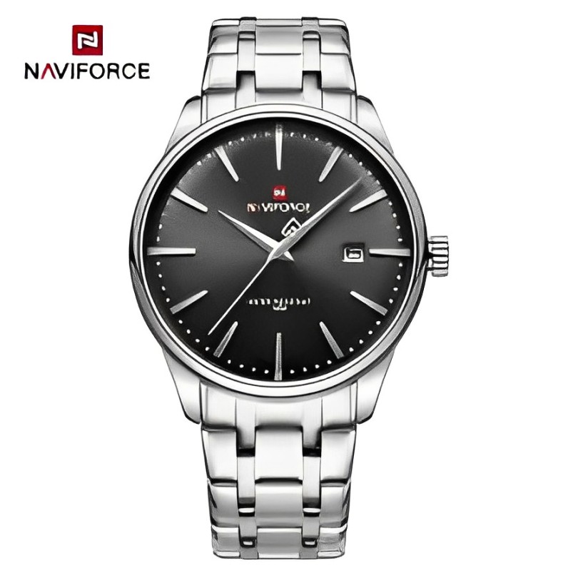 Naviforce NF9228G S/S/B Men’s Watch - Analog Display, Stainless Steel Band